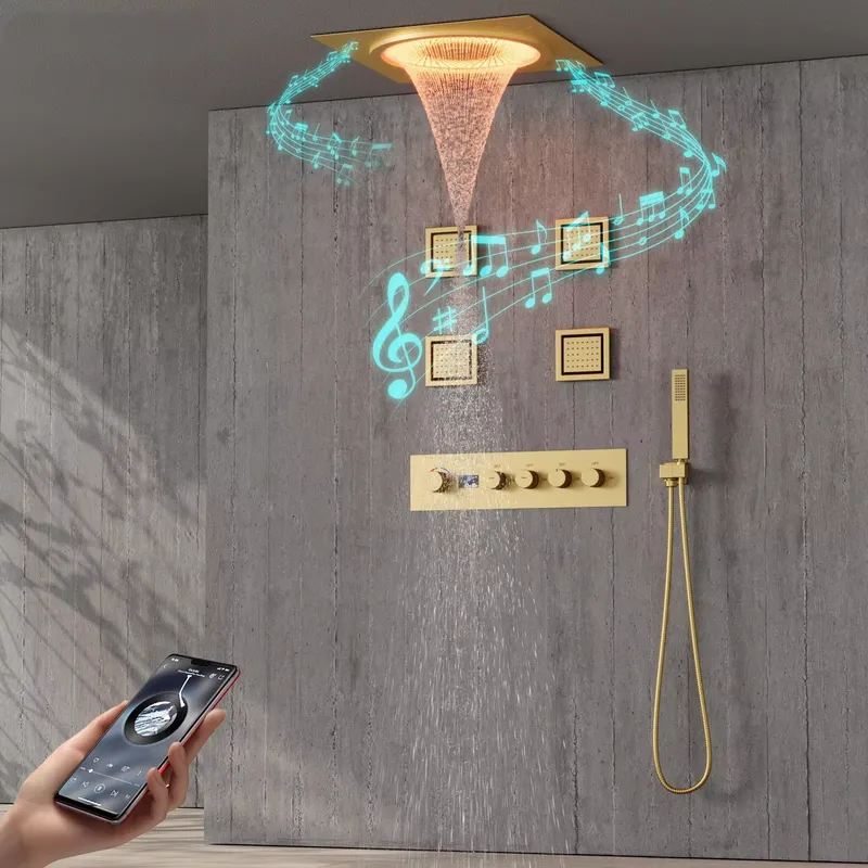 Spa & Wellness Retreat - Juego de Ducha LED Inteligente con