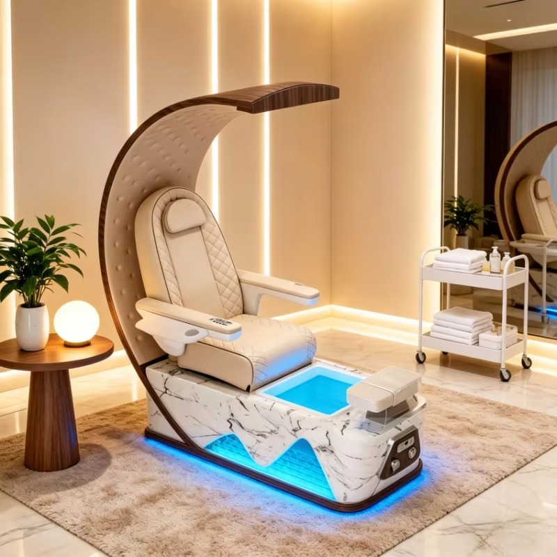 Wellness Spa With Hotel - Sillón de Pedicura Eléctrico de Lujo,