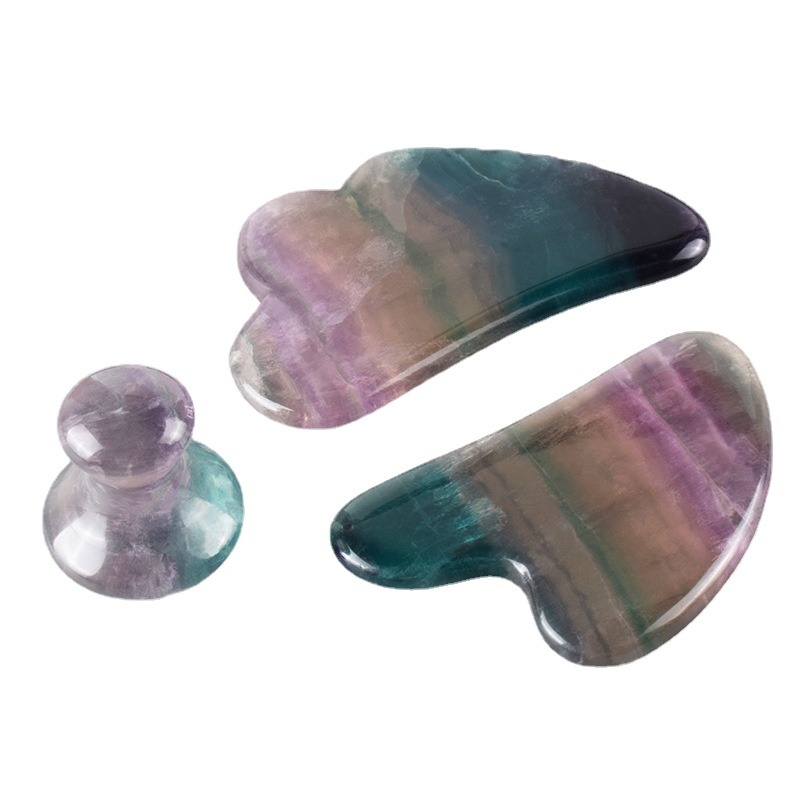 Spa Wellness Beauty - Masajeador de Jade Natural de fluorita